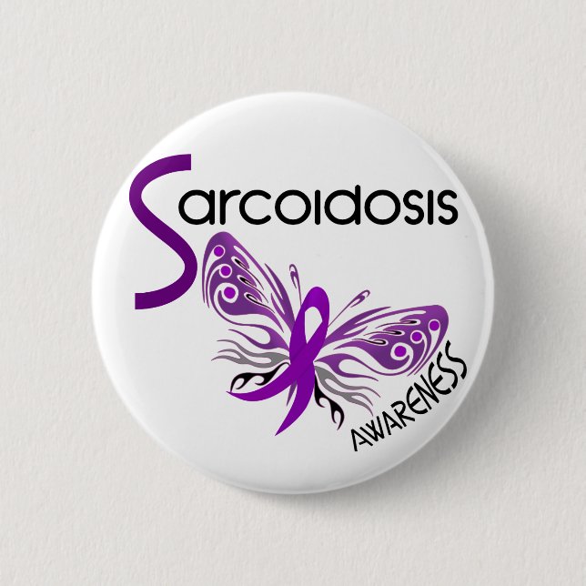 Sarcoidosis BUTTERFLY 3.1 6 Cm Round Badge (Front)