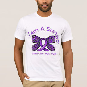 Sarcoidosis Butterfly I Am A Survivor T-Shirt