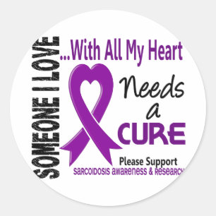 Sarcoidosis Needs A Cure 3 Classic Round Sticker