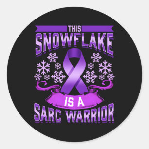 Sarcoidosis Snowflake Sarc Sarcoidosis Warrior Classic Round Sticker