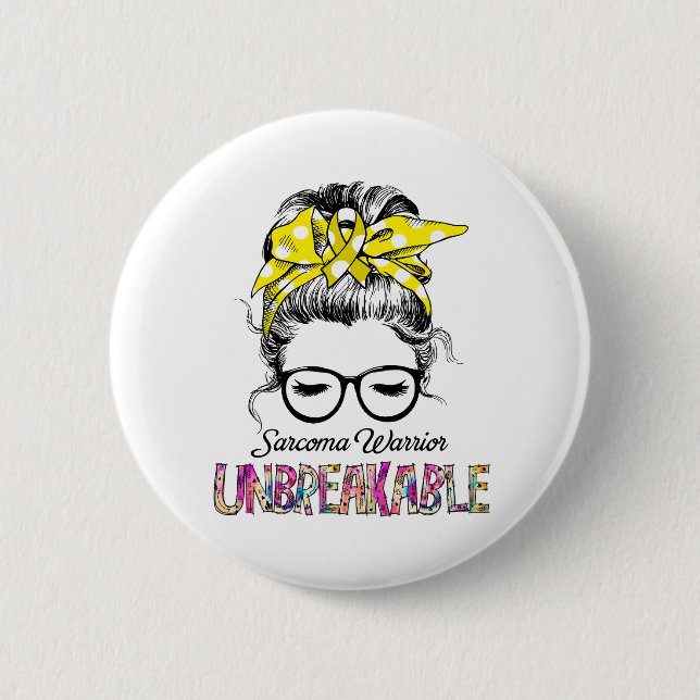 Sarcoma Awareness Ribbon Support Gifts 6 Cm Round Badge (Front)