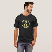 Sarcoma/Bone Cancer Fighter Ribbon Black Men's T-Shirt (Front Full)