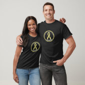 Sarcoma/Bone Cancer Fighter Ribbon Black Men's T-Shirt (Unisex)
