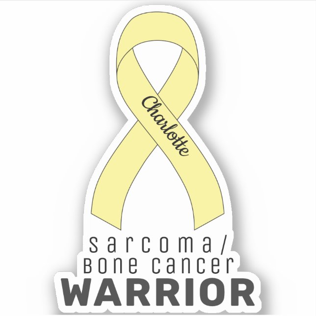 Sarcoma/Bone Cancer Vinyl Sticker (Front)