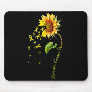 Sarcoma cancer awareness sunflower shirt mouse mat