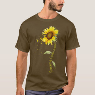 Sarcoma Cancer Awareness Sunflower  T-Shirt