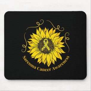 Sarcoma Cancer Awareness Sunflower Yellow Ribbon S Mouse Mat