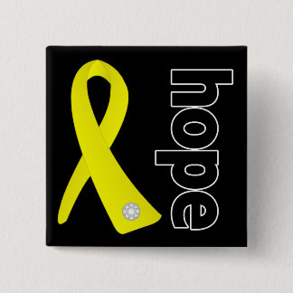 Sarcoma Cancer Hope Ribbon 15 Cm Square Badge
