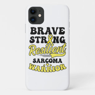 Sarcoma Cancer Shirt Brave Strong Resilient iPhone 11 Case
