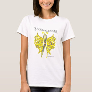 Sarcoma Cancer Warrior Celtic Butterfly T-Shirt