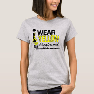 Sarcoma I Wear Yellow Ribbon For My Boyfriend T-Shirt