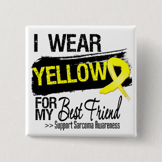 Sarcoma Ribbon For My Best Friend 15 Cm Square Badge