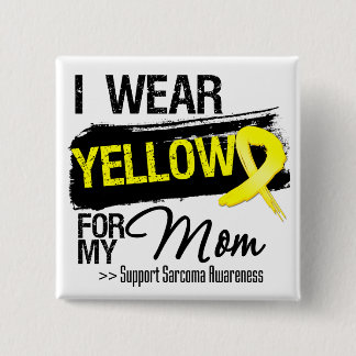Sarcoma Ribbon For My Mum 15 Cm Square Badge