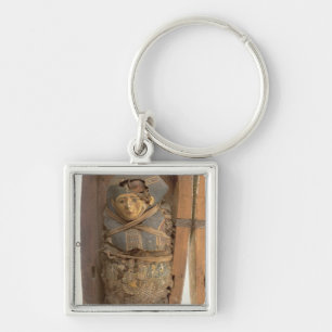 Sarcophagus and mummified body of Psametik I (664- Key Ring