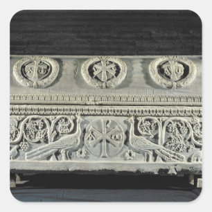 Sarcophagus of bishop Theodore Square Sticker
