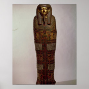 Sarcophagus of Nehemes Mentou, priest of Amon, Egy Poster