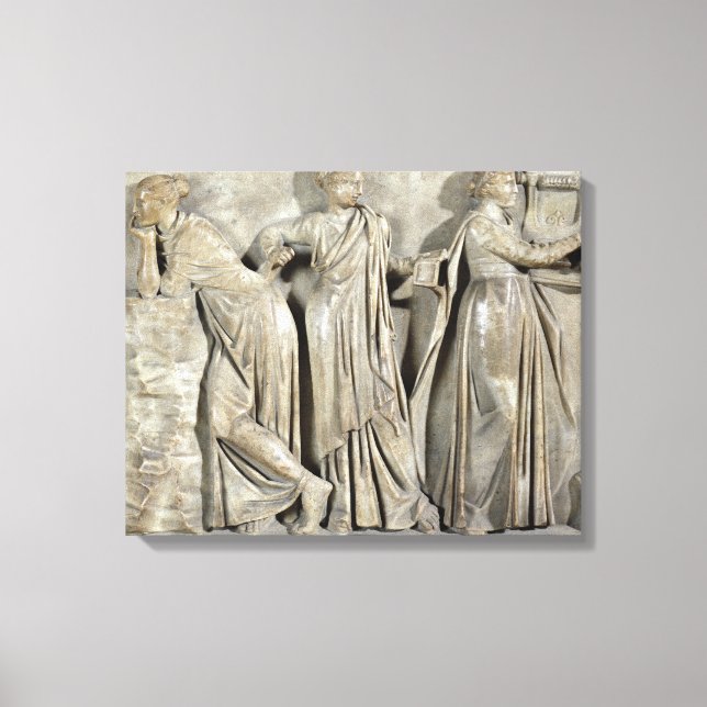 Sarcophagus of the Muses Canvas Print (Front)
