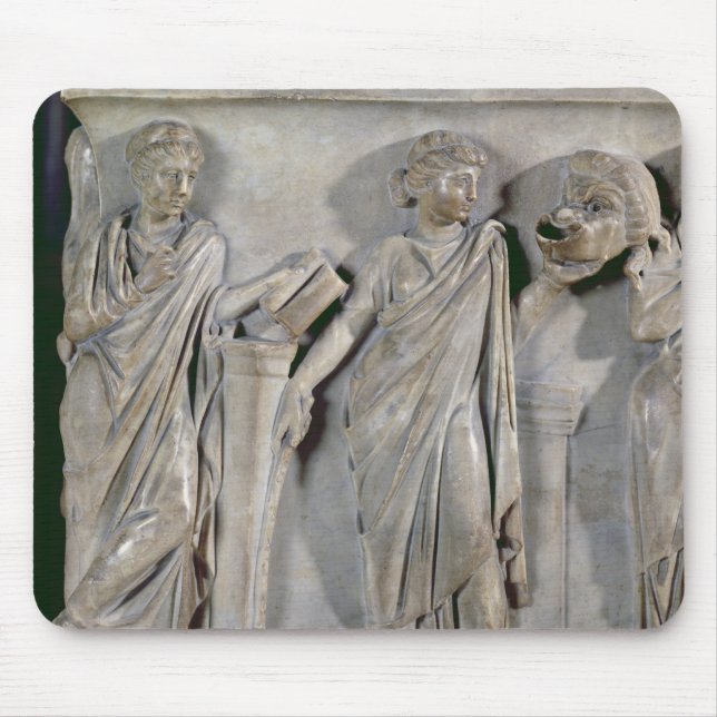 Sarcophagus of the Muses, detail of Clio & Mouse Mat (Front)
