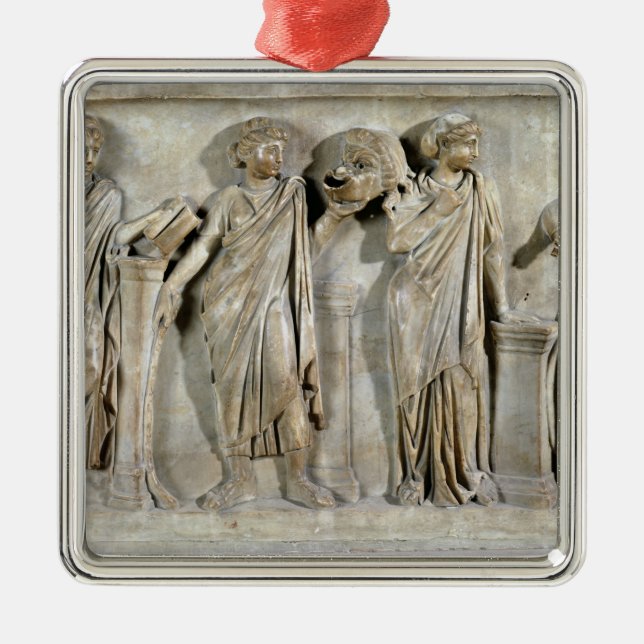 Sarcophagus of the Muses Metal Tree Decoration (Front)