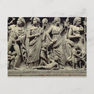 Sarcophagus with relief depicting Prometheus and t Postcard