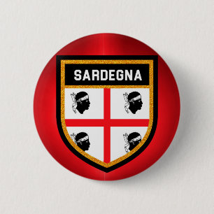 Sardegna Flag 6 Cm Round Badge