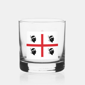 Sardegna flag (Italian region) Whiskey Glass