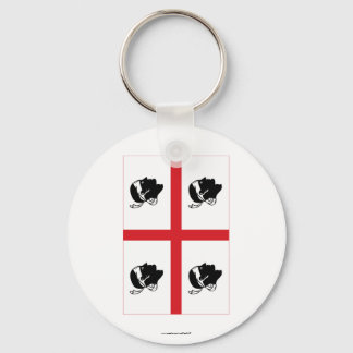 Sardegna flag key ring