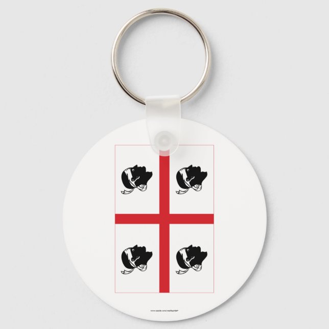 Sardegna flag key ring (Front)