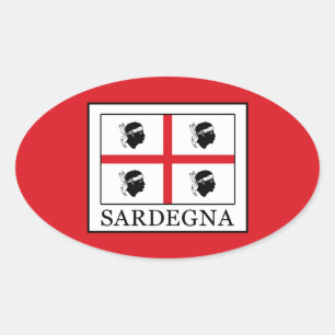 Sardegna Oval Sticker