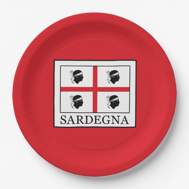 Sardegna Paper Plate (Front)