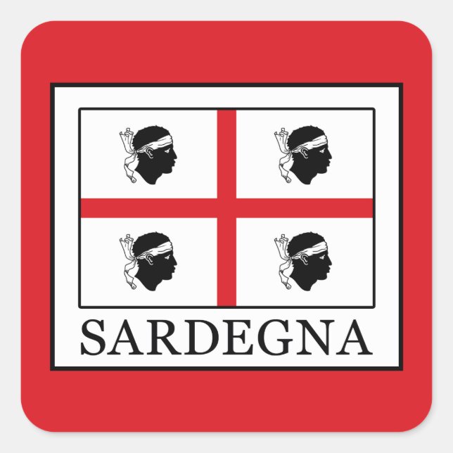 Sardegna Square Sticker (Front)