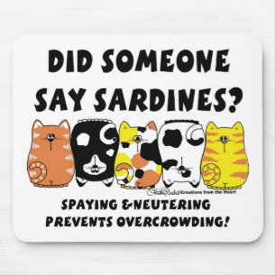 Sardine Cats Mouse Mat