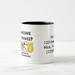 Sardine Cats Two-Tone Coffee Mug