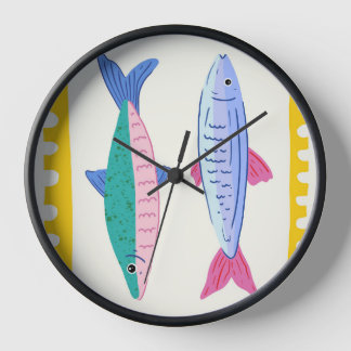 Sardine Duo Wall Clock