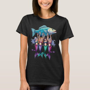 Sardine Mermaid Fish Lover Amalfi Ocean Themed Des T-Shirt