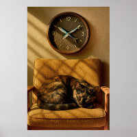 Sardine O’clock Dreamtime – Surreal Cat Art