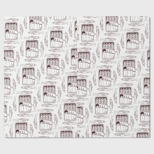 Sardine pattern wrapping paper (Seam)