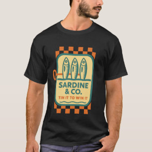 Sardine Retro Fish Tin It to Win It Vintage Medite T-Shirt