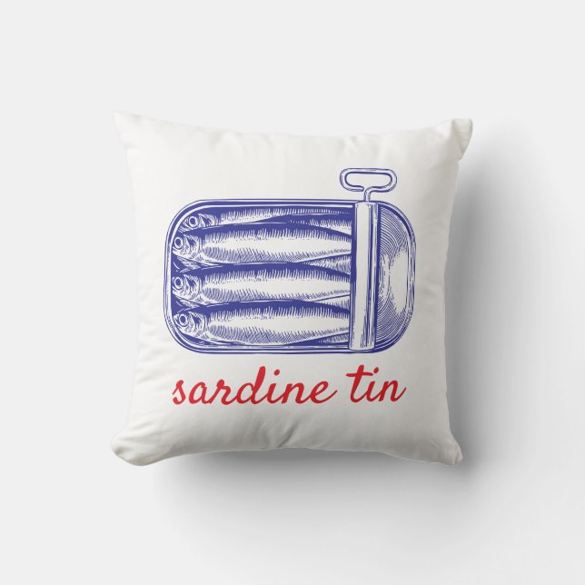 Sardine tin cushion (Front)