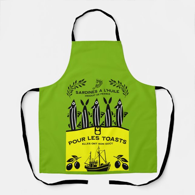 Sardinecore Vintage Kitchen Apron (Front)