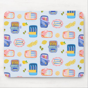 Sardines and Lemons Mouse Mat