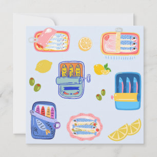 Sardines and Lemons Thank You Card
