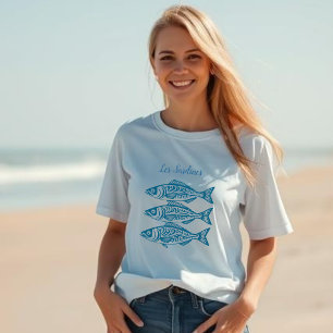 Sardines-Blue Hawaiian T-Shirt