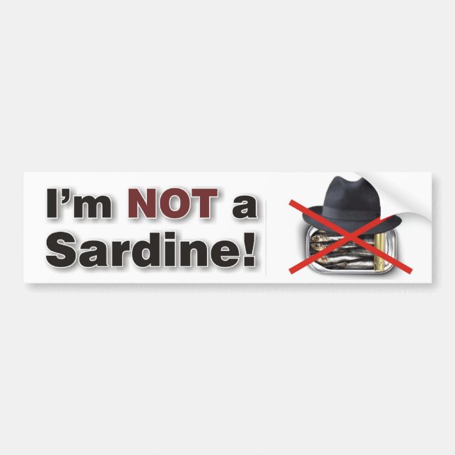 Sardines Bumper Sticker (Front)