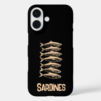 Sardines, fisherman iPhone 16 case