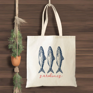 Sardines, fisherman market Tote Bag