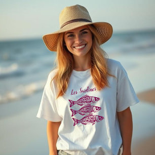 Sardines-Hawaiian-Fisherman Core-Wine Colour T-Shirt