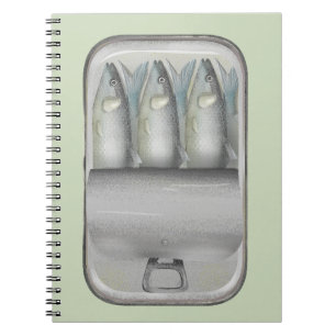 Sardines in a tin can notebook