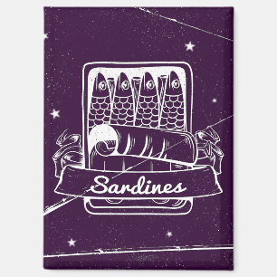 Sardines in a tin Distressed Magnet
