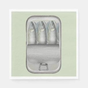 Sardines in a tin napkin